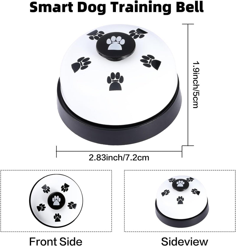 2 Pack Dog Doorbells for Potty Training with Free Whistle and Adjustable Strap