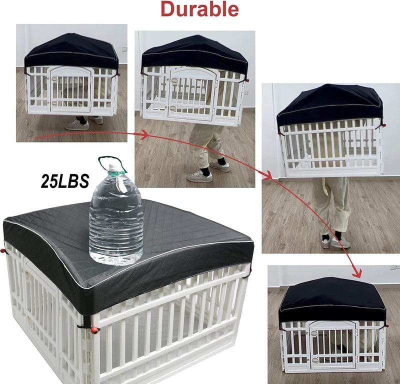 Dog Playpen Cover - Shade  Security for 35 Inch 4-Panel Pet Pens