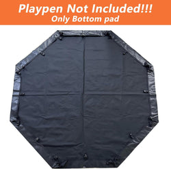 Octagon Dog Playpen Bottom Pad and Top Cover - 24 Inch Black