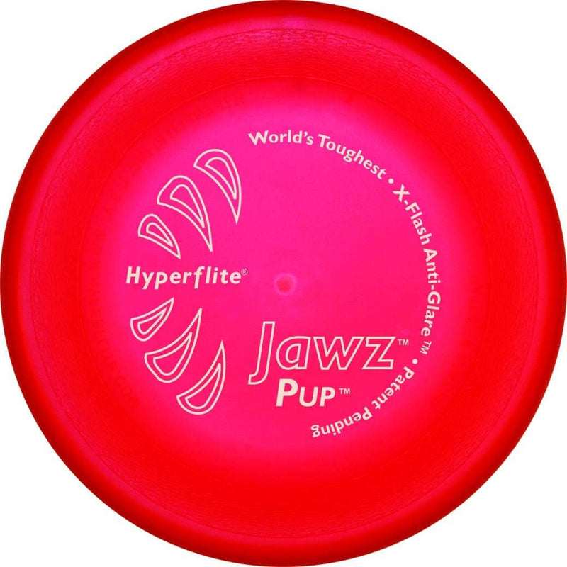 Hyperflite Jawz Pup World Toughest Competition Dog Disc Puncture Resistant Frisbee 7 Inch Lemon Lime