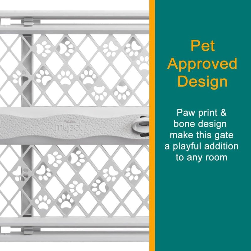 North States 40 Portable Pet Gate - Made in USA Expands  Locks - No Tools Needed