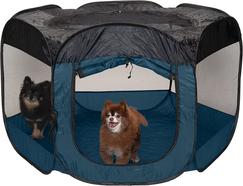 Furhaven Pet Playpen Tent - Green Small