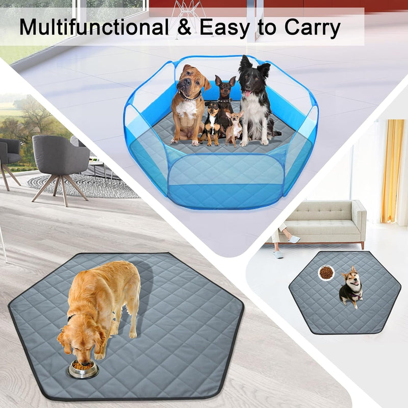 Washable Reusable Dog Pee Pads - Non-Slip Hexagon Design for Housebreaking  Training