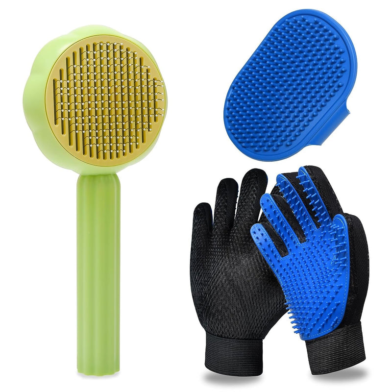 GJEASE Cat Grooming Glove Brush,Pet Hair Remover Tool,Reusable Dog Hair Fur Remover for Carpet,Furniture,Couch,Clothes,Eco-Friendly and High Efficiency