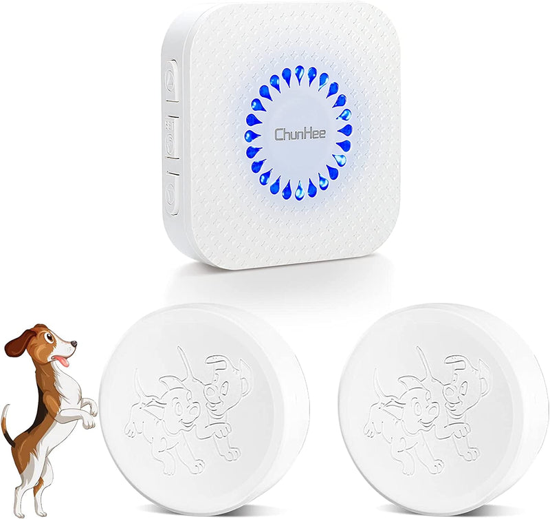 Chunhee Smart Dog Door Bell - Wireless Puppy Potty Training Bell - 1000Ft Range 55 Melodies Adjustable 0-110Db