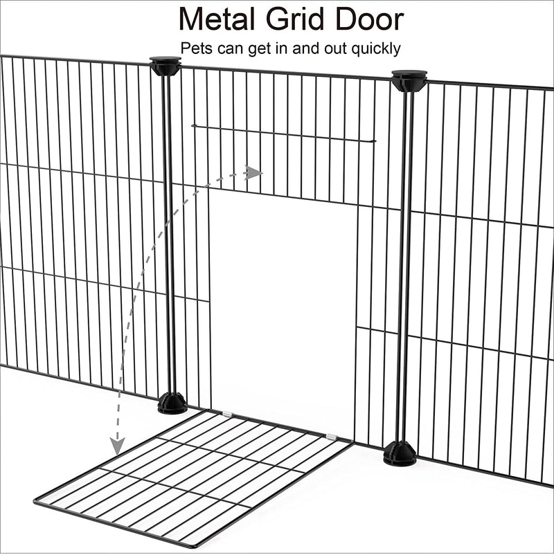 HOMIDEC Small Pet Playpen with Door - 48 x 24 x 16 - IndoorOutdoor