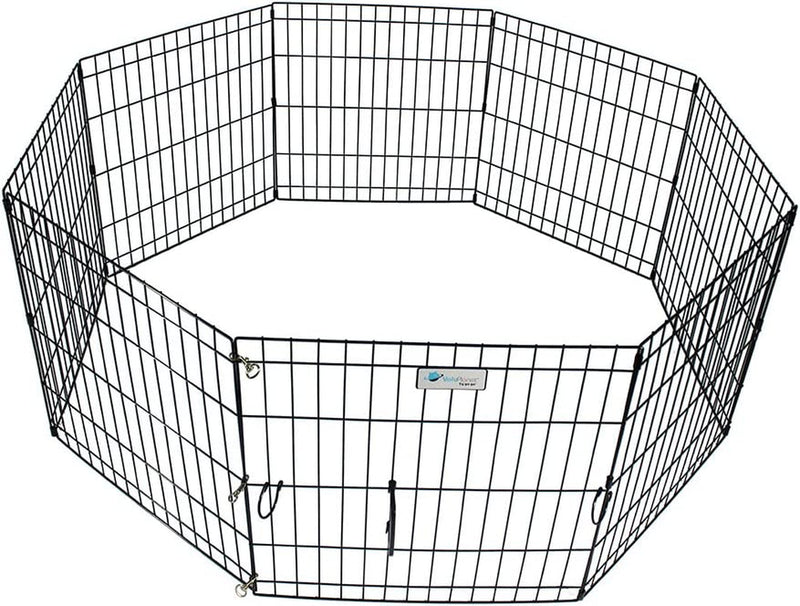 Valuplanet Folding Dog Exercise Pen - 30 Black