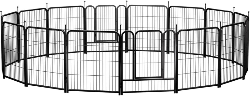 Pawgiant Dog Fence Playpen - IndoorOutdoor Exercise Yard for Dogs 24-40 inches