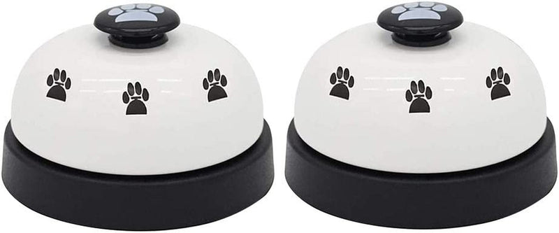 2 Pack Pet Training Bells - Potty  Communication Device for Small Dogs  Cats 2PCS White