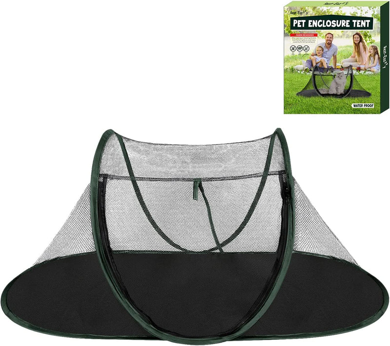 Cat Tent Outdoor - Portable Pet Enclosure for Cats and Small Animals with Carry Bag Orange