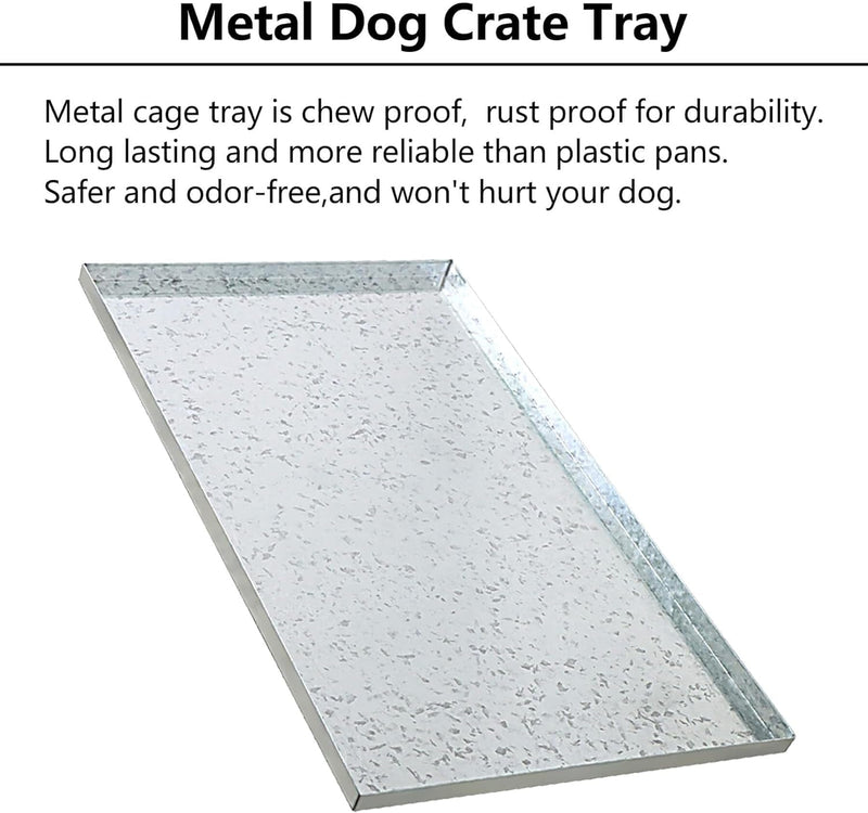 Heavy-Duty Replacement Tray for Dog Crate - Chew Crack-Proof 35X214X1 inches