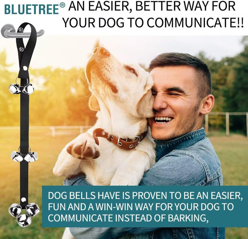 BLUETREE Adjustable Dog Doorbells for Potty Training - 7 Extra Large Loud 14 Doorbells