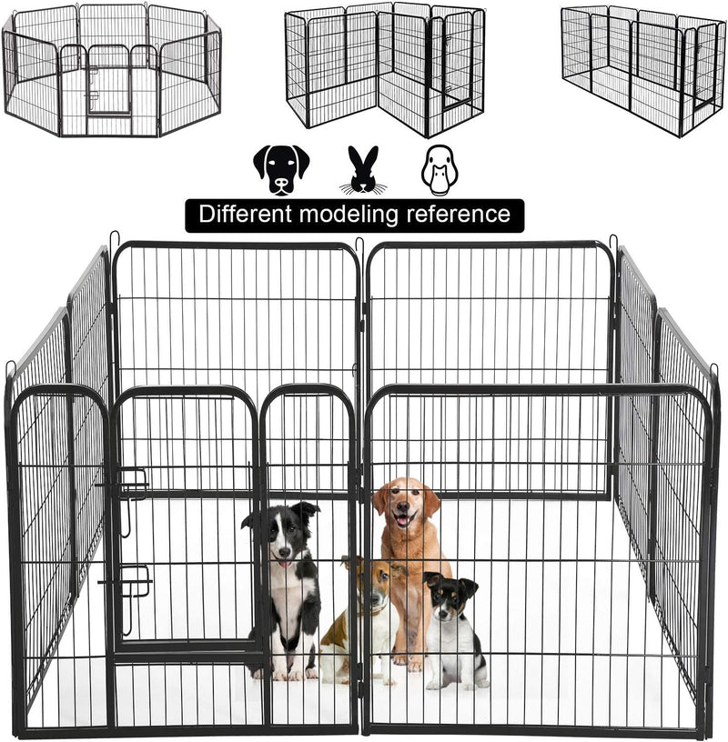 Extra Large Heavy Duty Outdoor Pet Playpen with Door