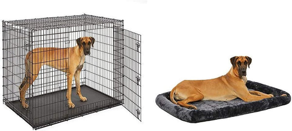 XXL Giant Dog Crate with Matching Bed for Midwest Homes for Pets