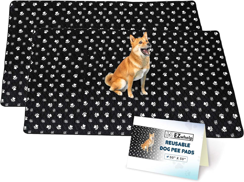 Washable Pee Pads for Dogs - Waterproof 2 Pack 50X80