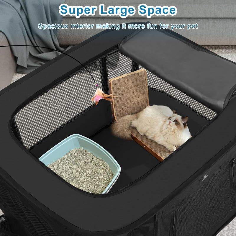 Foldable Portable Dog Playpen - IndoorOutdoor Use