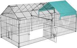 86 X 40 Outdoor Chicken Coop Enclosure for Small Animals - Metal Cage and Playpen