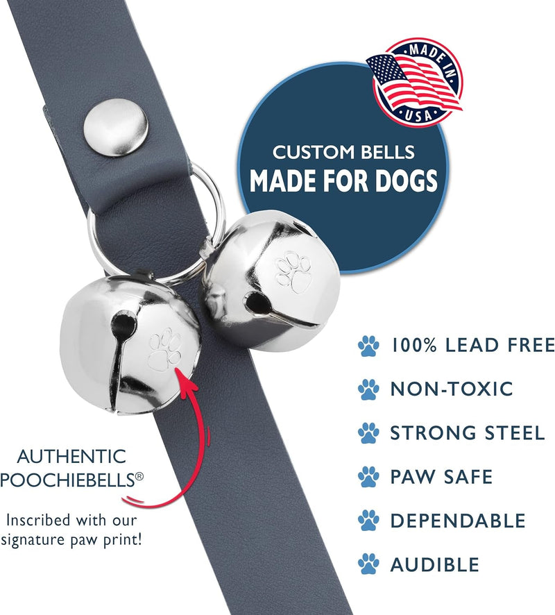 Lux Leather USA Dog Doorbell - Handcrafted  Trusted for Potty Training Train in Days