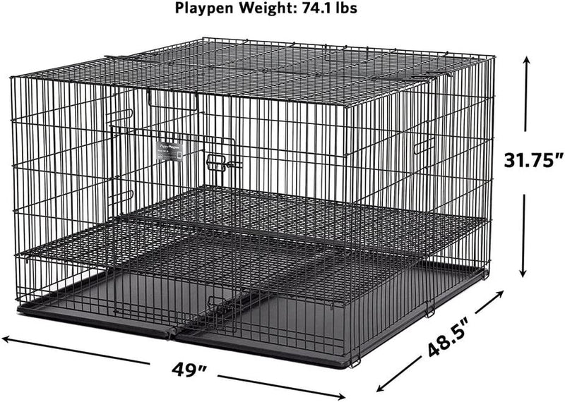 Midwest Puppy Playpen Crate with Grid  Pan - 248-05