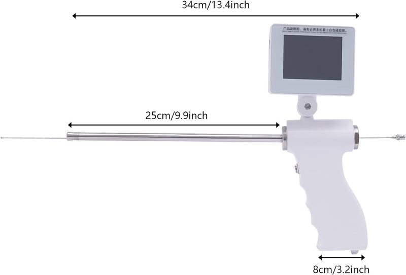 HGB Ethedeal Visual Dog Artificial Insemination Gun Kit,Dog Veterinary Breeding Kit,Dog Visual Endoscope Breeding Kit,With 5MP Camera Rotatable Screen (Small)