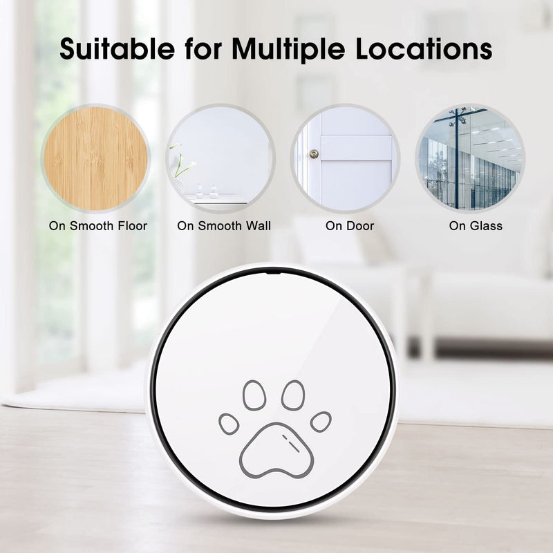 Comsmart Wireless Dog Doorbell for Potty Training with 38 Melodies  LED Flash 1 Receiver  1 Transmitter