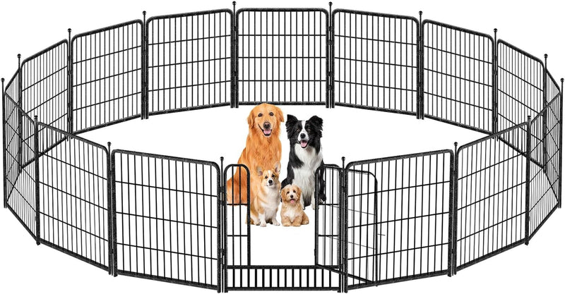 Indoor Metal Dog Playpen for Dogs - Portable Exercise Fence