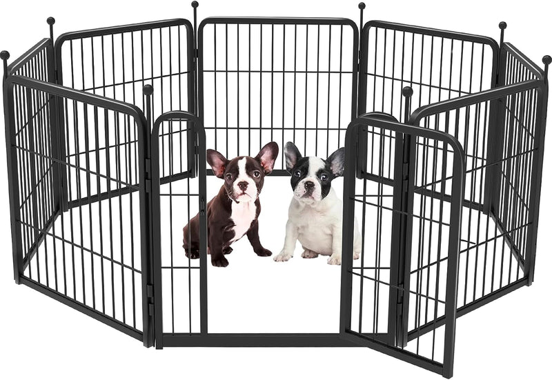 FXW Dog Playpen for Yard Camping - Heavy Duty for PuppiesSmall Dogs 24 Height 8 Panels