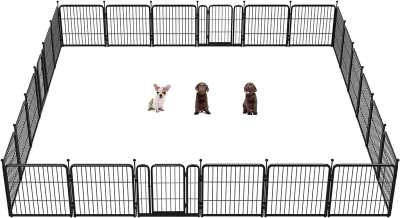 FXW Dog Playpen for Yard Camping - Heavy Duty for PuppiesSmall Dogs 24 Height 8 Panels