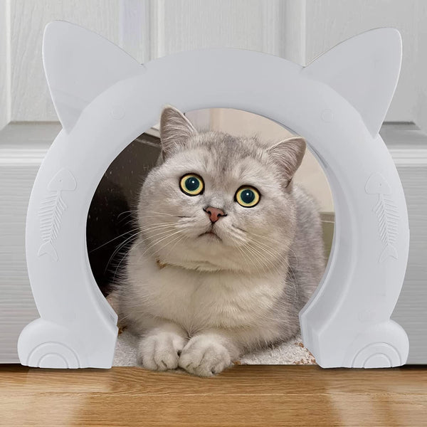 XL Cat and Small Dog Pet Door - White