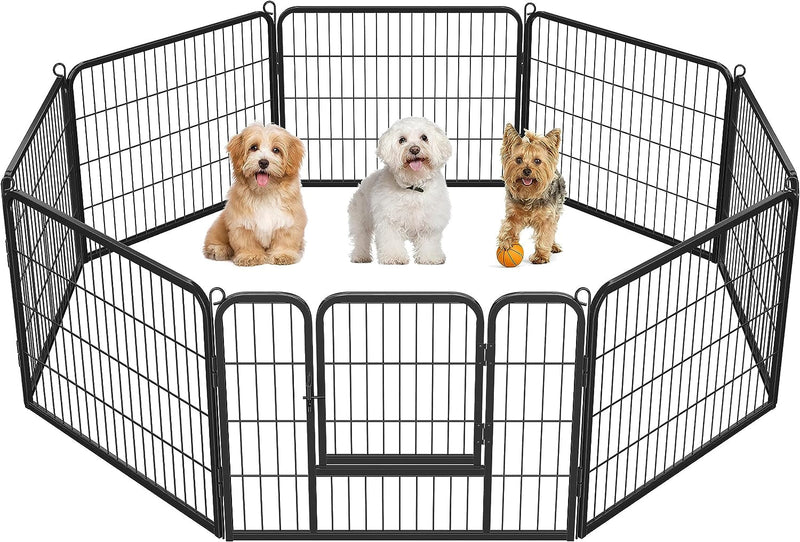 16-Panel Foldable Dog Playpen - Outdoor Fence for Various Animals - Durable 32x32 Inches