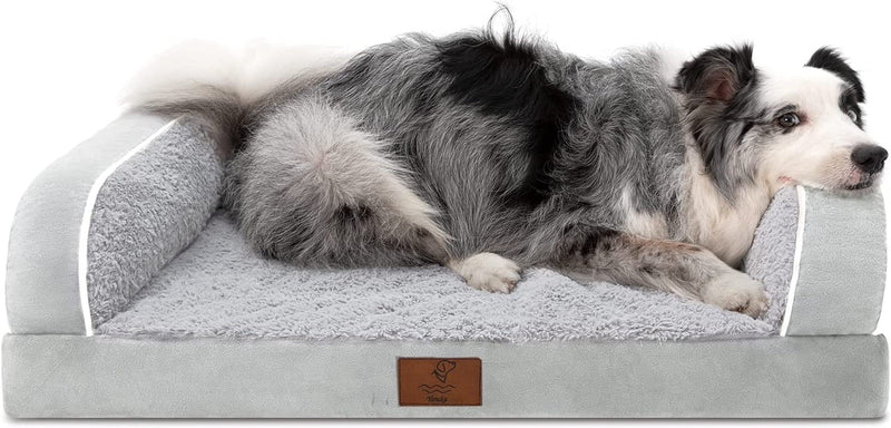 XL Washable Dog Bed with Removable Cover and Waterproof Bottom - Orthopedic Design for Large Breeds up to 100 Lbs