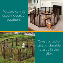 8-Panel North States Petyard Passage Pet Containment with Swinging Door