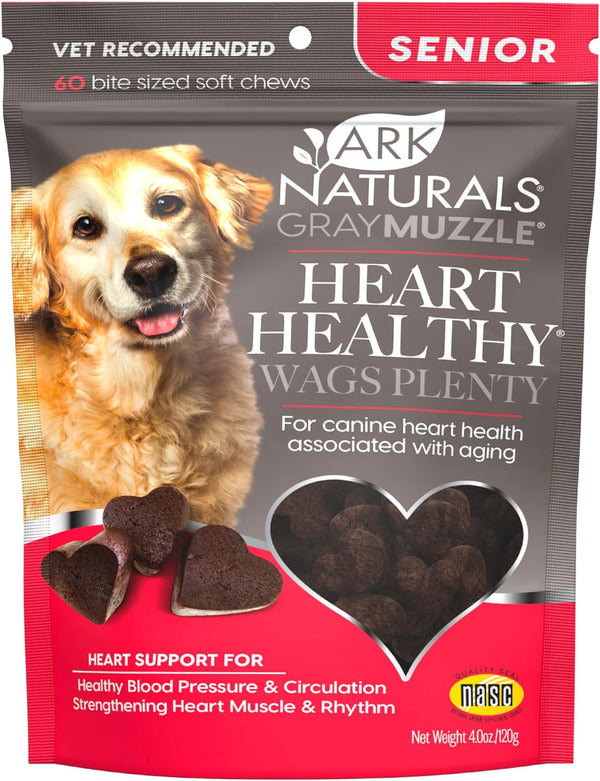 Gray Muzzle Heart Healthy Dog Chews - 60 Count