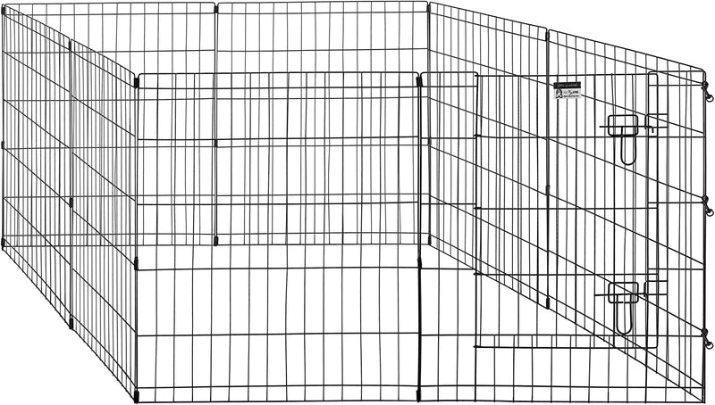 Pet Trex 24 Exercise Playpen with Gate for Dogs - 30 High Panels 8 pack