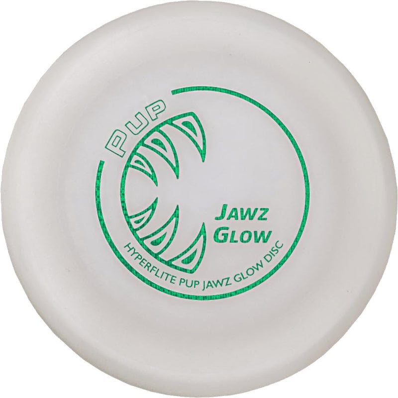 Hyperflite Jawz Pup World Toughest Competition Dog Disc Puncture Resistant Frisbee 7 Inch Lemon Lime