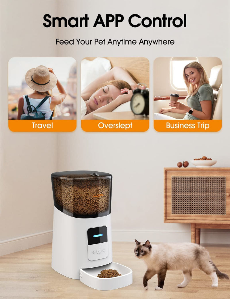 WOPET 6L Automatic CatDog Feeder with Wifi and APP Control