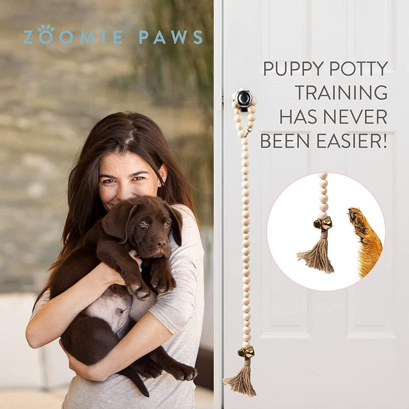 Pet Training Dog Door Bells - Decorative Puppy Potty Training Accessories 1 Pack Gold