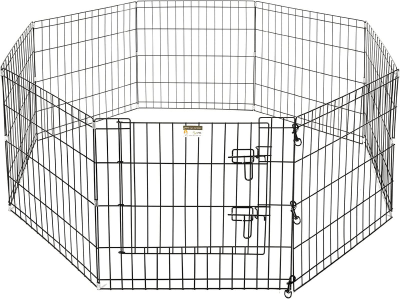 Pet Trex 24 Dog Exercise Playpen - 8 Panels with Gate