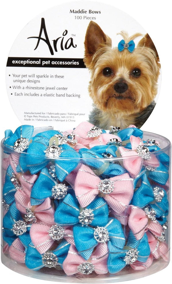 100-Piece Maddie Dog Bows Canisters