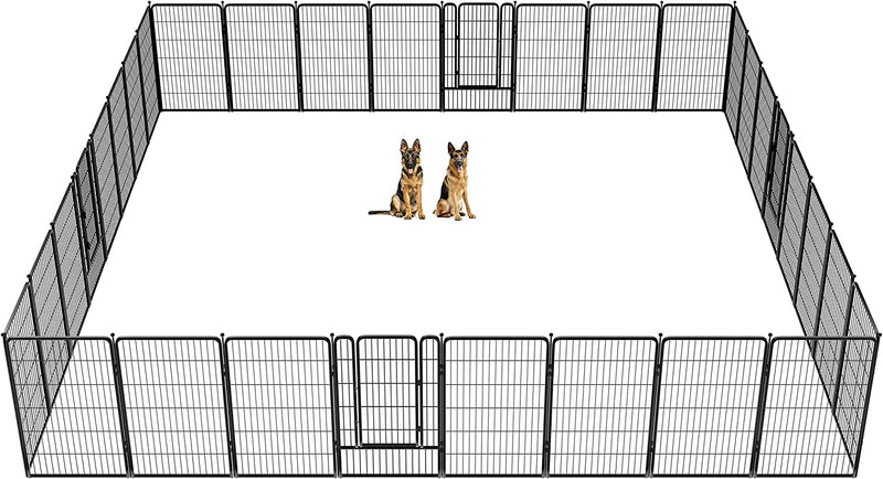 FXW Dog Playpen for Yard Camping - Heavy Duty for PuppiesSmall Dogs 24 Height 8 Panels