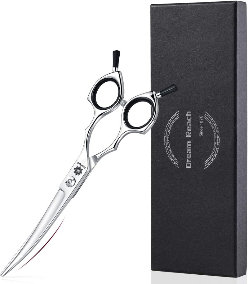 Grooming Pet Shear, 6.5 Inch Downword Curved Scissors, Curved Shears for Cat Shears and Small Dog Shears or Any Breed Trimming Cuts, Design for Professional Pet Groomer