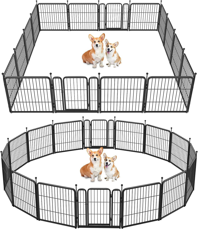 FXW Dog Playpen for Yard Camping - Heavy Duty for PuppiesSmall Dogs 24 Height 8 Panels