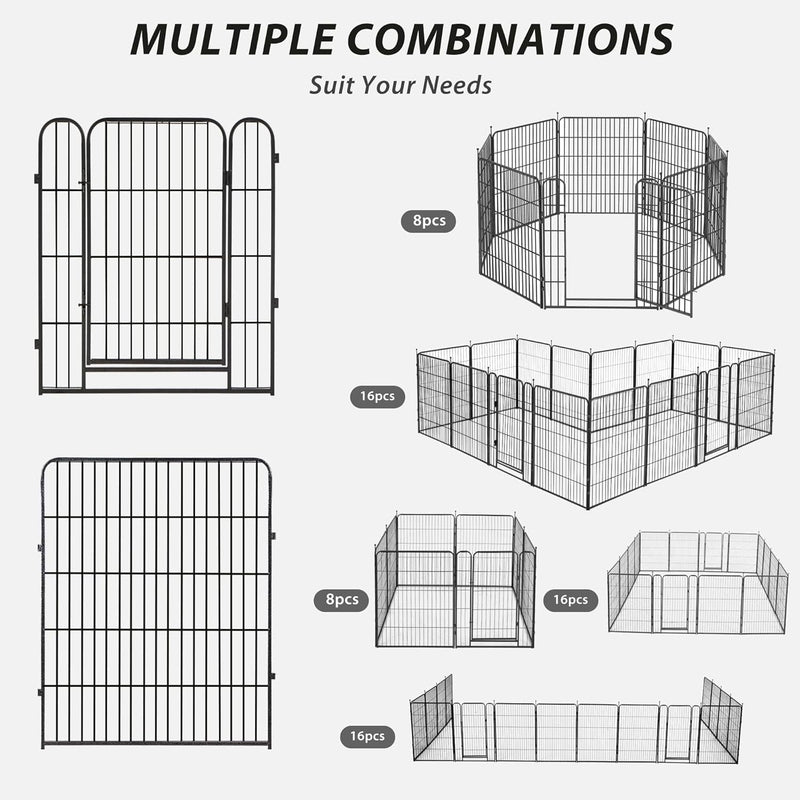 IndoorOutdoor Heavy Duty Dog Playpen - 8 Panels 40 Height