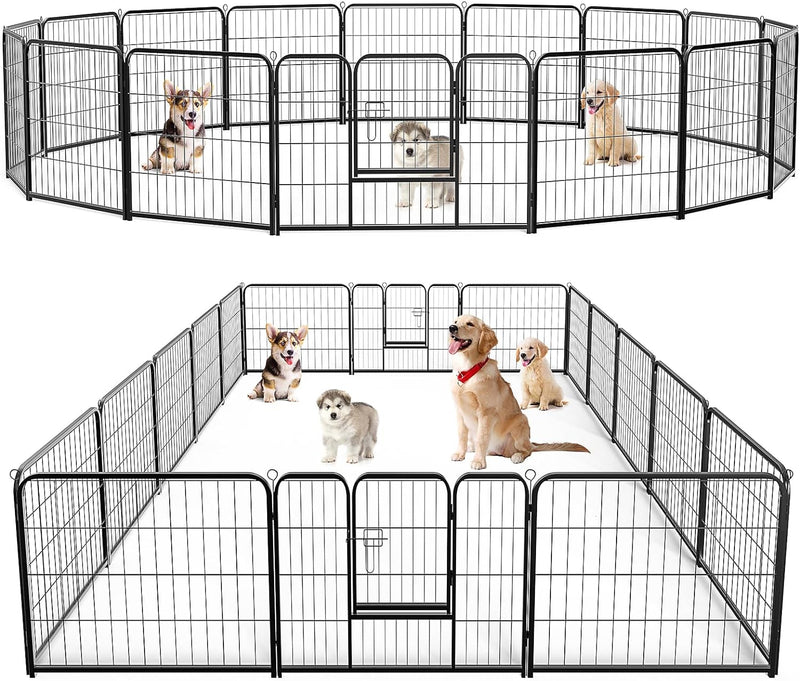 Sweetcrispy Indoor Dog Playpen - 8 Panel Puppy Fence