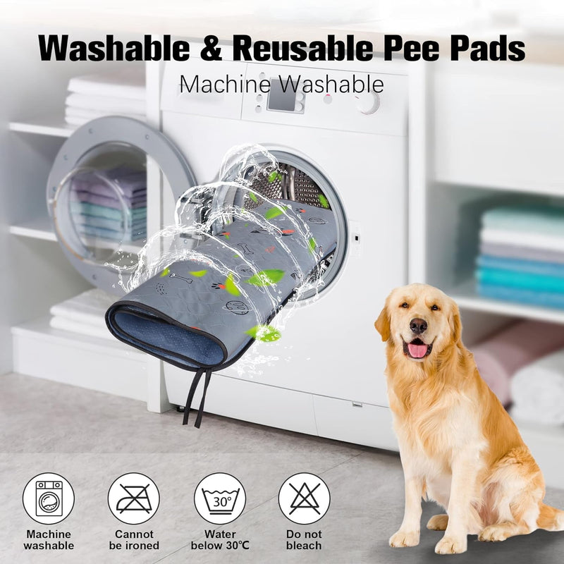 UPSKY Washable Pee Pads for Dogs 2 Pack 48x60 Reusable Pet Training Pads