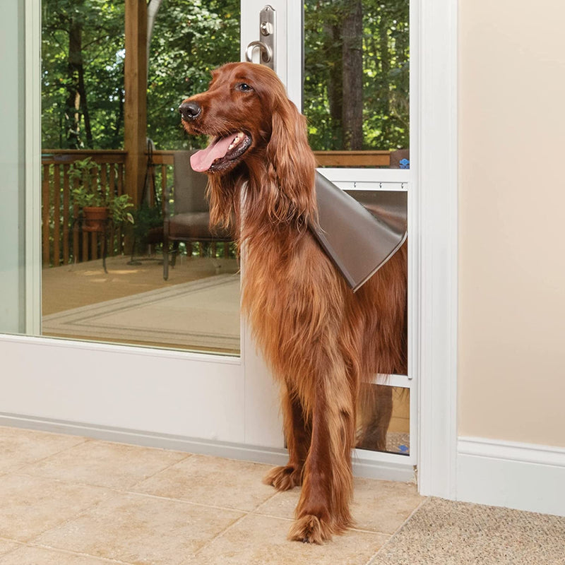 Petsafe Sliding Glass Pet Door - Adjustable Height Large White