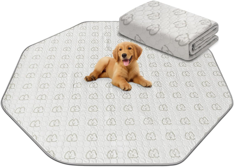 FXW Washable Puppy Pads - Super Absorbent for Dog Playpen 71 Diameter