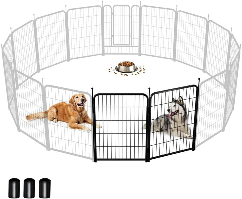 Pawgiant Dog Fence Playpen - IndoorOutdoor Exercise Yard for Dogs 24-40 inches