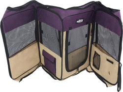 Elitefield Soft Pet Playpen - 2 Door - 2 Year Warranty - Multiple Sizes  Colors - 48x48x32