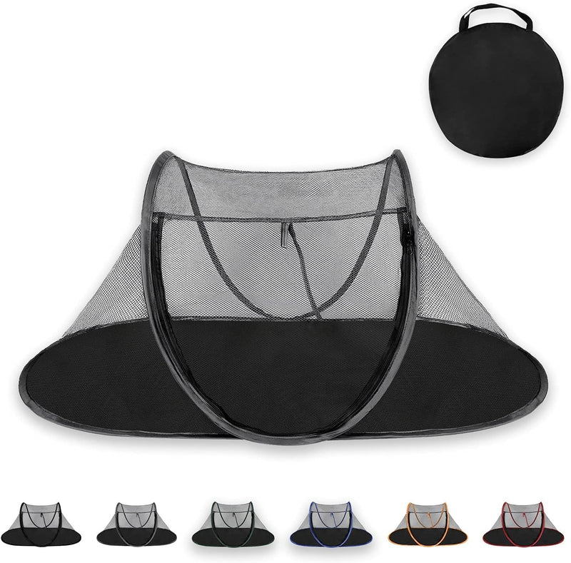 Cat Tent Outdoor - Portable Pet Enclosure for Cats and Small Animals with Carry Bag Orange